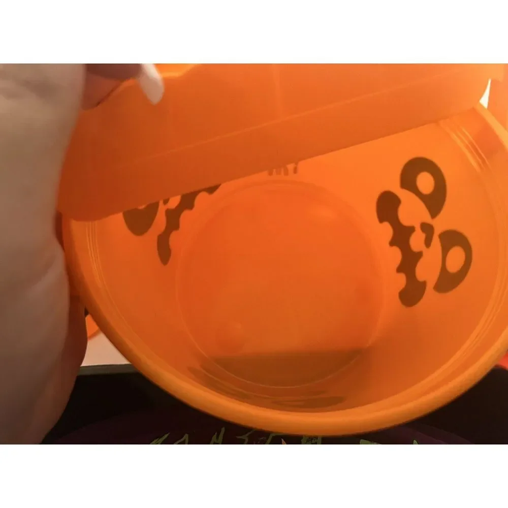 2023 McDONALD'S Halloween Bucket Pail HAPPY MEAL TOYS‎ Orange Skeleton Set Of 2